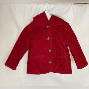 Kids Red Corduroy Jacket